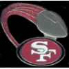 SAN FRANCISCO 49ERS PIN FOOTBALL GLITTER TRAIL PIN