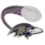 BALTIMORE RAVENS PIN FOOTBALL GLITTER TRAIL PIN