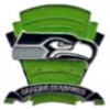 SEATTLE SEAHAWKS PIN FOOTBALL LOGO FIELD PIN