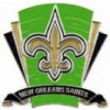 NEW ORLEANS SAINTS PIN FOOTBALL LOGO FIELD PIN