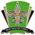 NEW ORLEANS SAINTS PIN FOOTBALL LOGO FIELD PIN