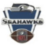 SEATTLE SEAHAWKS PIN FOOTBALL VICTORY PIN