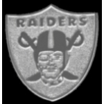 OAKLAND RAIDERS SILVER SHIELD PIN