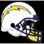 SAN DIEGO CHARGERS HELMET WHITE NFL PIN