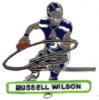 SEATTLE SEAHAWKS RUSSELL WILSON PLAYER SIGNATURE ACTION PIN