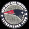 NEW ENGLAND PATRIOTS PIN ESTABLISHED YEAR PATRIOTS PIN