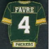 BRETT FAVRE NFL PINS FOOTBALL GREEN BAY PACKERS JERSEY PIN