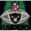 Raiders Pins LA / Oakland / Vegas NFL Football Field Raider Nation Pin