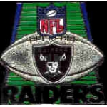 Raiders Pins LA / Oakland / Vegas NFL Football Field Raider Nation Pin