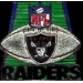 Raiders Pins LA / Oakland / Vegas NFL Football Field Raider Nation Pin