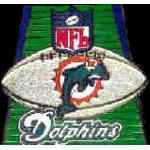 Miami Dolphins Football Field Pin