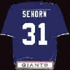 NEW YORK GIANTS JASON SEHORN JERSEY