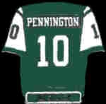 NEW YORK JETS CHAD PENNINGTON JERSEY