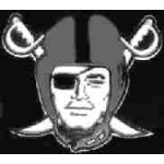 Raiders Pins LA / Oakland / Vegas Pirate Head with Swords Raider Nation Pin