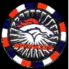 DENVER BRONCOS POKER CHIP PIN