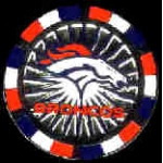DENVER BRONCOS POKER CHIP PIN