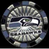 SEATTLE SEAHAWKS POKER CHIP PIN