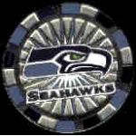 SEATTLE SEAHAWKS POKER CHIP PIN