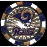 ST LOUIS RAMS POKER CHIP PIN