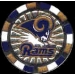 ST LOUIS RAMS POKER CHIP PIN