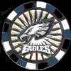 PHILADELPHIA EAGLES POKER CHIP PIN