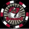 TAMPA BAY BUCCANEERS POKER CHIP PIN