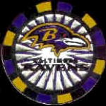 BALTIMORE RAVENS POKER CHIP PIN