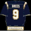 SAN DIEGO CHARGERS DREW BREES JERSEY PIN
