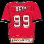 TAMPA BAY BUCCANEERS WARREN SAPP JERSEY PIN