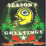 GREEN BAY PACKERS SEASONS GREETINGS PIN