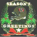 TAMPA BAY BUCCANEERS SEASONS GREETINGS PIN