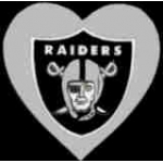 OAKLAND RAIDERS HEART