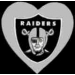 OAKLAND RAIDERS HEART