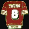 SAN FRANCISCO 49ERS STEVE YOUNG JERSEY PIN