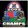 TAMPA BAY BUCCANEERS 2002 NFC CHAMP LG PIN TAMPA BAY BUCCANEERS 2002 NFC CHAMP LG PIN