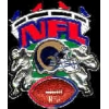 ST LOUIS RAMS PLAYERS WITH FOOTBALL NFL PIN