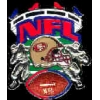 SAN FRANCISCO 49ERS PLAYERS WITH FOOTBALL NFL PIN