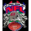 TAMPA BAY BUCCANEERS PLAYERS WITH FOOTBALL NFL PIN