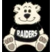 OAKLAND RAIDERS TEDDY BEAR PIN