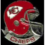 KANSAS CITY CHIEFS HELMET CAST STYLE PIN