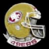 SAN FRANCISCO 49ERS HELMET CAST STYLE PIN