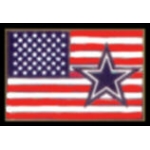 DALLAS COWBOYS PIN USA FLAG COWBOYS PIN