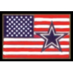 DALLAS COWBOYS PIN USA FLAG COWBOYS PIN