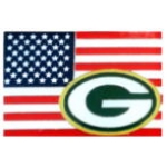 GREEN BAY PACKERS PIN USA FLAG PACKERS PIN