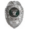 OAKLAND RAIDERS FAN BADGE PIN OAKLAND RAIDERS FAN BADGE PIN