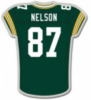 GREEN BAY PACKERS JORDY NELSON JERSEY PIN