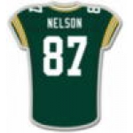 GREEN BAY PACKERS JORDY NELSON JERSEY PIN