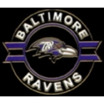 BALTIMORE RAVENS LOGO ROUND PIN