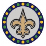 NEW ORLEANS SAINTS CIRCLE COLOR PIN