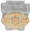 MIAMI DOLPHINS PIN LARGE EST 1976 SILVER AND GOLD PIN